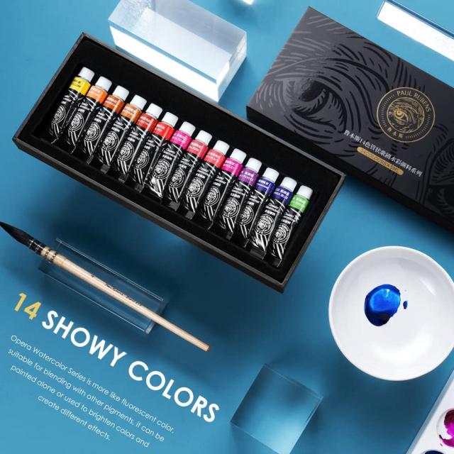 水彩絵の具 蛍光色 14色セット 透明水彩絵の具 5ml ペイント チューブ 漫画 イラスト 学習教材 画材 絵の具セット 蛍光色 14色 の通販はau Pay マーケット Cocolostore
