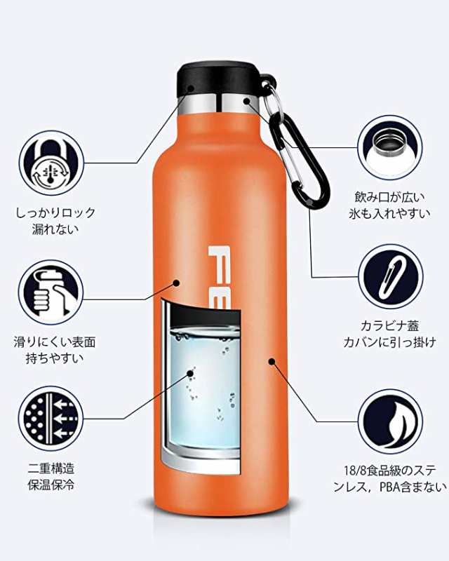 水筒 ステンレスボトル 直飲み 1リットル 真空二重構造 保温 保冷 スポーツボトル 漏れなし 魔法瓶 ウォーターボトル アウトドア 登山 ドの通販はau Pay マーケット Cocolostore