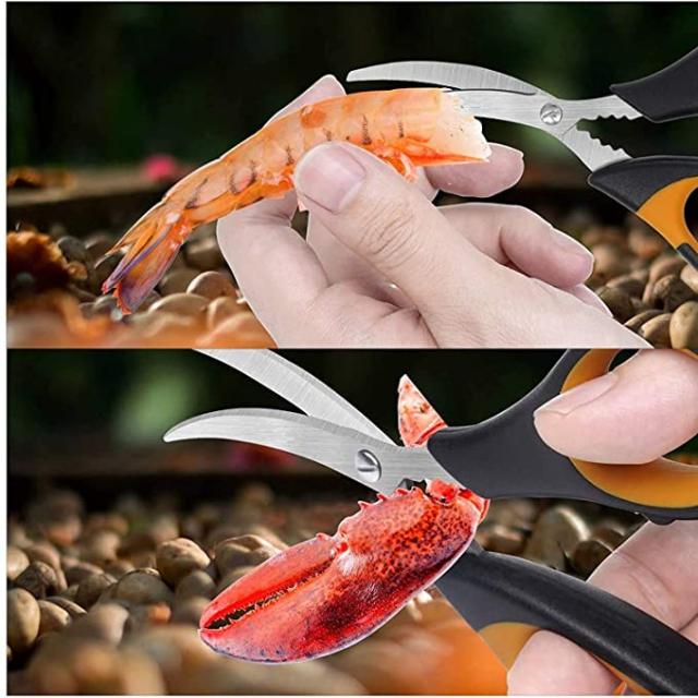 キッチンバサミ 料理はさみ ステンレス製 強力 キッチン用 錆びない 万能ハサミ 栓抜き 鶏肉 魚 カニ エビ料理 鱗取り 2本セット ホワイの通販はau Pay マーケット Cocolostore