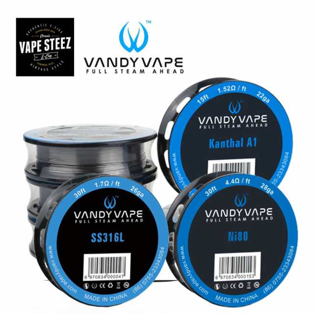 Vandyvape製 ワイヤー Ss316l Ni80 Ka1 電子タバコ コイル 30ft 9 144メートル Vape の通販はau Pay マーケット Vape Steez Au Pay マーケット店