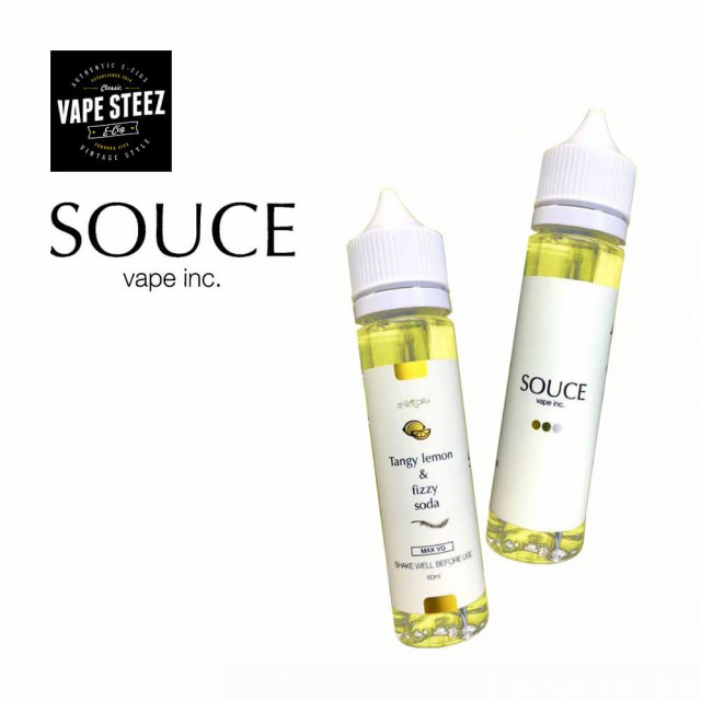 電子タバコ リキッド タバコ味 Souce E Liquid Tangy Lemon Fizzy Soda ドライレモン 60ml ニコチン0mg Made In シンガポールの通販はau Pay マーケット Vape Steez Au Pay マーケット店