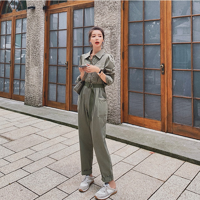 スーツ ジャンプスーツ おしゃれ 襟付き 無地 シンプル ストレートパンツ カジュアル レディースの通販はau Pay マーケット Showerstreet