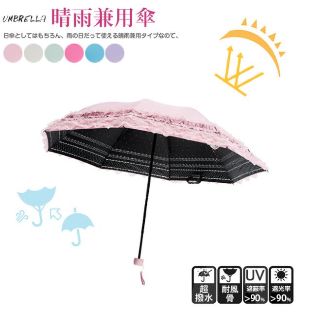 日傘折り畳み 折りたたみ傘 レディース おしゃれ レース フリル マカロンカラーカラー 裏プリント 花柄持ち手 晴雨兼用 日傘 Uvカット 遮の通販はau Pay マーケット リアス