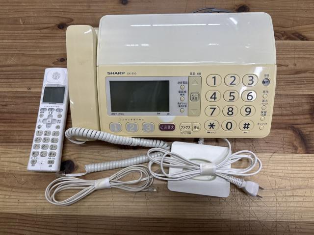 SHARP FAX電話機 UX-310 子機付き シャープ デジタルコードレスFAX 子機1台