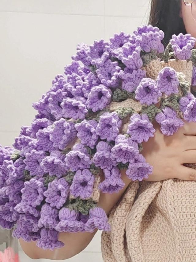 ブーケ ブランケット かぎ針編み DIY 花束 編み キット 手作り花束毛布 かっこいいブーケブランケット母の バレンタインデー 母のギフト 手作り毛布 お花見