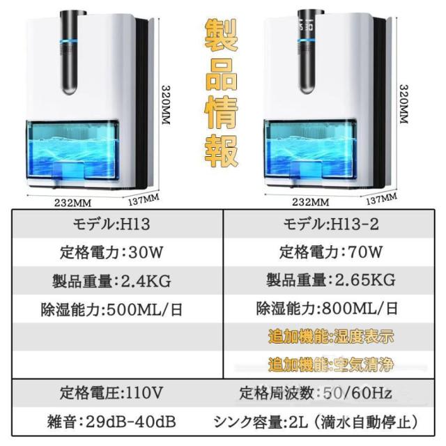 【2025新型】除湿機 空気清浄機 ハイブリッド式 衣類乾燥機能 静音設計 家庭用 小型 コンパクト 28畳対応 800ml/日 大容量 節電 強力除菌 消臭 梅雨対策 部屋干し 結露対策_15