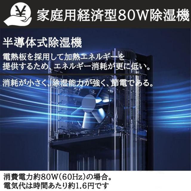 【2025新型】除湿機 空気清浄機 ハイブリッド式 衣類乾燥機能 静音設計 家庭用 小型 コンパクト 28畳対応 800ml/日 大容量 節電 強力除菌 消臭 梅雨対策 部屋干し 結露対策_8