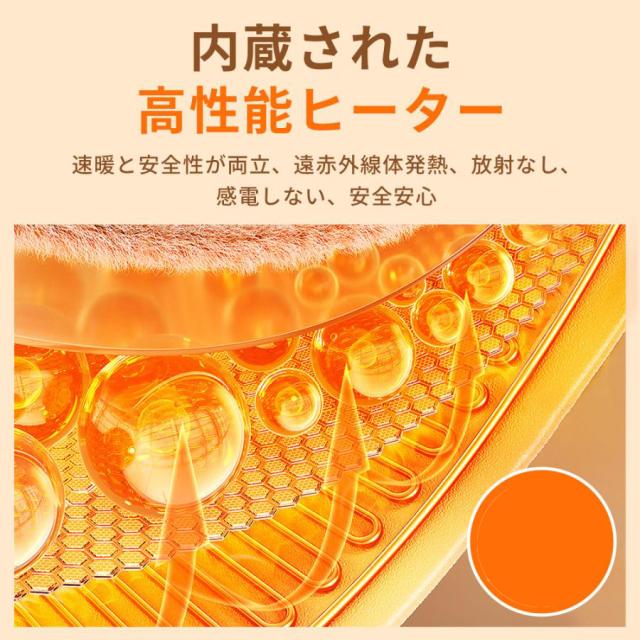 2025パネルヒーター ヒーター 足元 遠赤外線 足元ヒーター デスクヒーター 折りたたみ 暖房 省エネ デスク オフィス デスク下 ペット 毛布付き_3