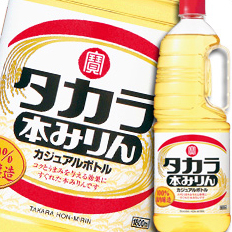 送料無料 宝酒造 タカラ本みりん「カジュアルボトル」取手付ペットボトル1.8L×2ケース（全12本）