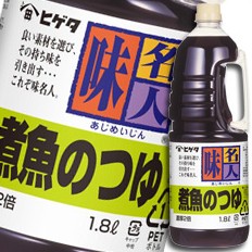 送料無料 ヒゲタ しょうゆ 味名人煮魚のつゆハンディペット1.8L×2ケース（全12本）