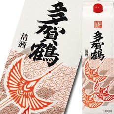 送料無料 福徳長 多賀鶴 1.8Lパック×1ケース（全6本）