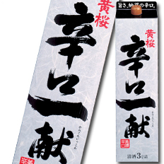 送料無料 黄桜 辛口一献3Lパック×1ケース（全4本） 9,384円