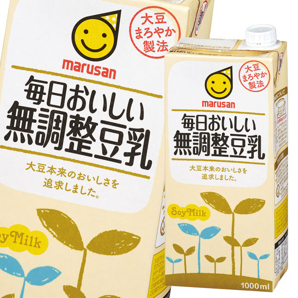 送料無料 マルサンアイ 毎日おいしい 無調整豆乳1l紙パック 4ケース 全24本 の通販はau Pay マーケット 近江うまいもん屋