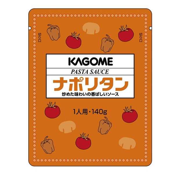 送料無料 カゴメ ナポリタン140gパウチ×1ケース（全60本）