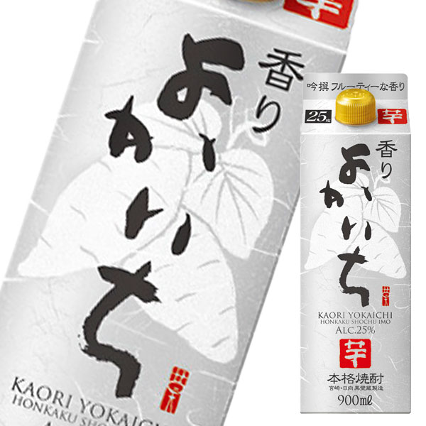 送料無料 宝酒造 香りよかいち(芋)900ml 紙パック ×2ケース(全12本)