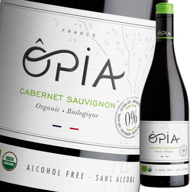 送料無料 オピア カベルネソーヴィニョン オーガニック ノンアルコール750ml瓶×2ケース（全12本）