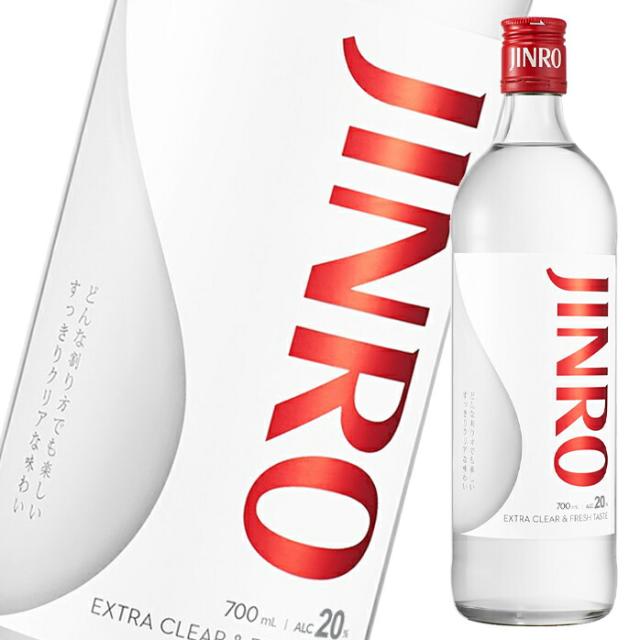 送料無料 眞露 JINRO（ジンロ）20度700ml瓶×2ケース（全24本） 15,088円