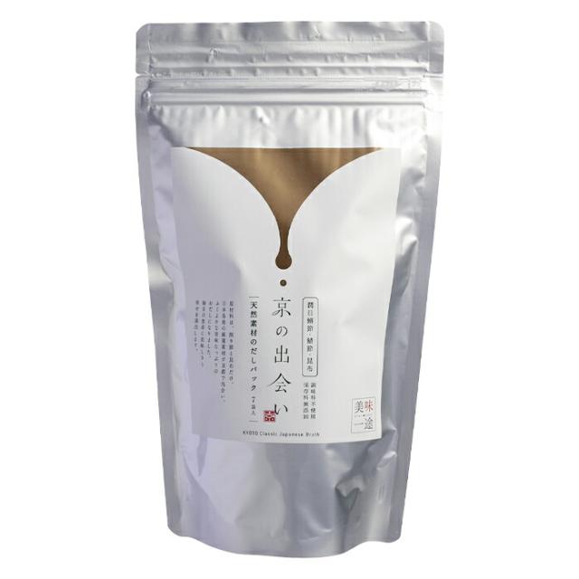 送料無料 スマプレ 京都鰹節 天然素材のだしパック「京の出会い」（20g×7パック）×7袋セット【出汁】【うどんだし】【家庭用】