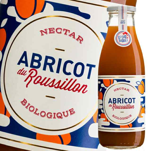 送料無料 フランス産オーガニックネクター ル コック トケ ルシヨンアプリコット750ml瓶×1ケース（全6本）【LE COQ TOQUE】【ルコックトケ】 agesugi_sguの通販は