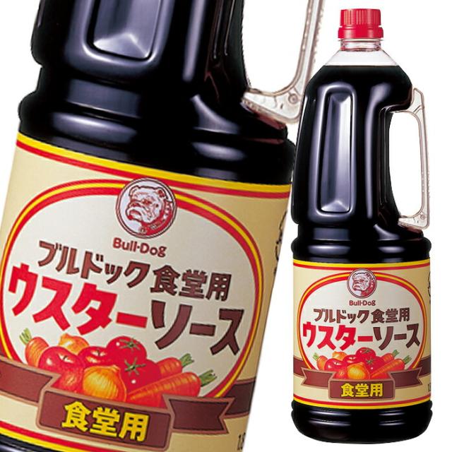 送料無料 ブルドックソース ブルドック 食堂用ウスターソース1.8Lハンディパック×2ケース（全12本）