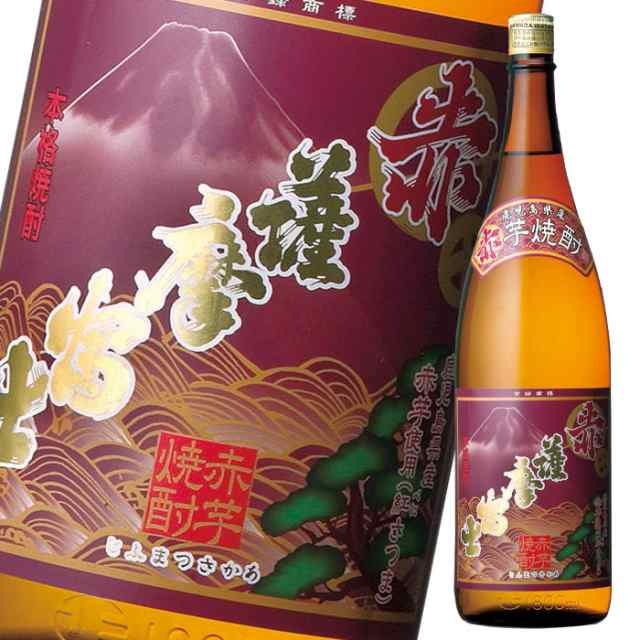 赤薩摩富士 焼酎 25度 つよく 1.8L パック 1ケース 6本 1800ml 芋