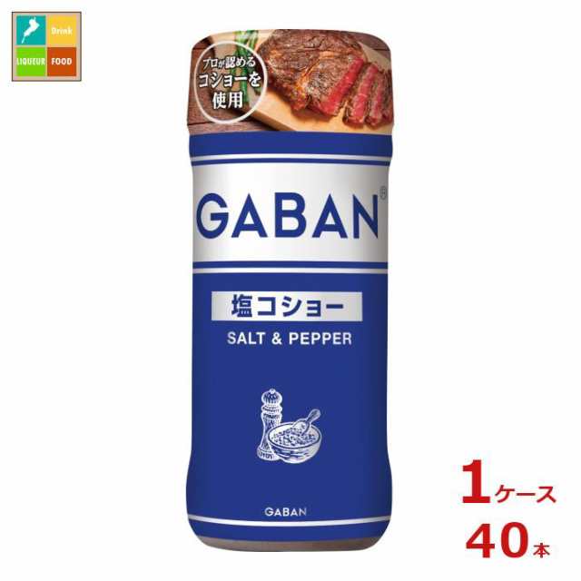 送料無料 ハウス ギャバン 塩コショー120g×1ケース（全40本）