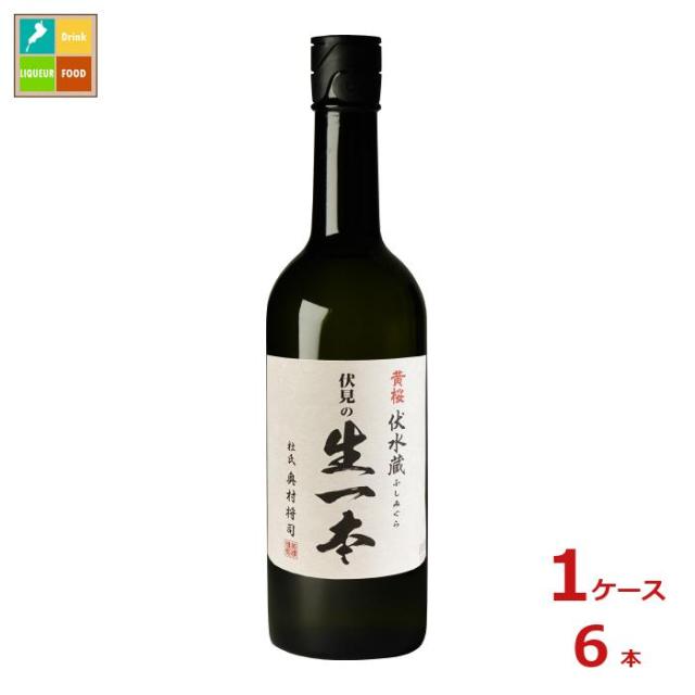 送料無料 黄桜 伏見の生一本 純米吟醸720ml瓶×1ケース（全6本） 6,941円