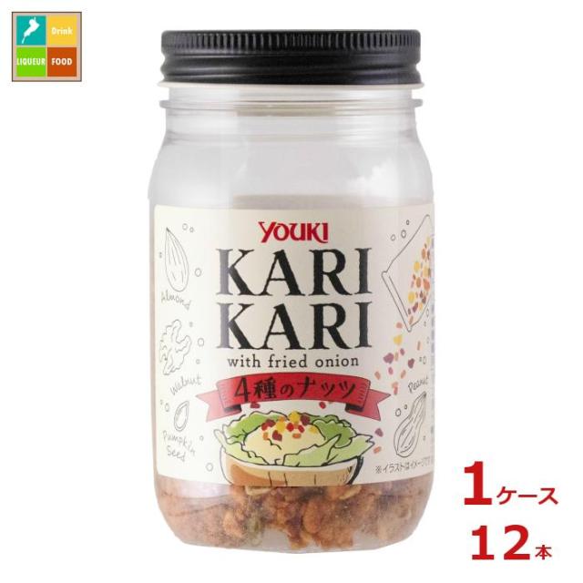 送料無料 ユウキ カリカリ 4種のナッツ90g×1ケース（全12本） agesugi_sguの通販は 5,435円