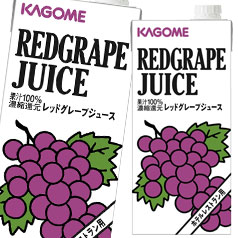送料無料 カゴメ ホテルレストラン用 レッドグレープジュース1L 紙パック ×3ケース（全18本） 【yasaij】の通販は 8,395円