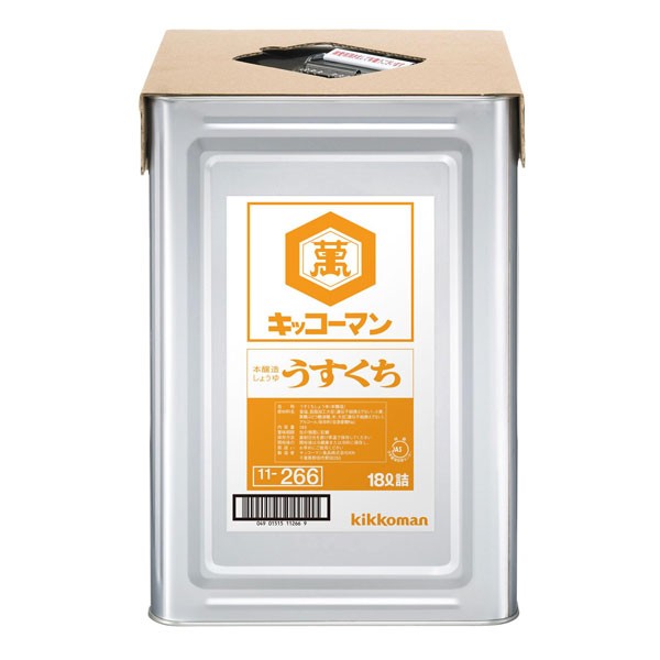 送料無料】キッコーマン うすくちしょうゆ18L天パット缶×2本【sm】の通販はau PAY マーケット - 近江うまいもん屋