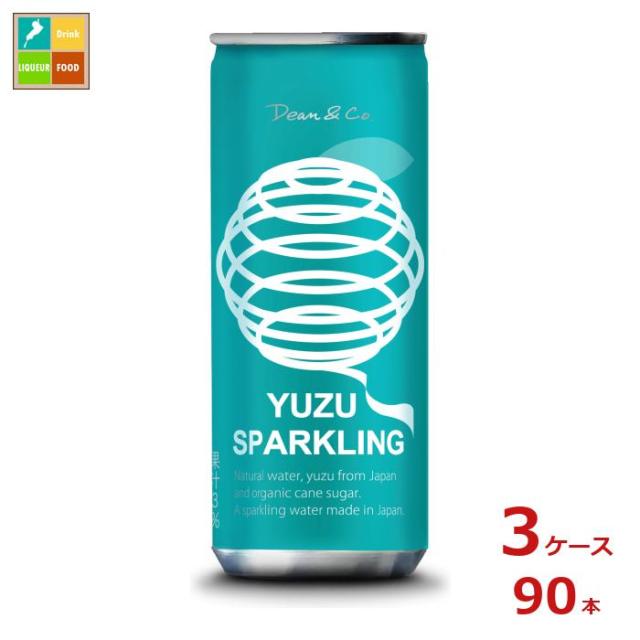 送料無料 マルカイDean&Co. ゆずスパークリング250ml缶×3ケース（全90本） 15,251円