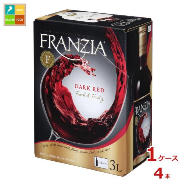 送料無料 メルシャン フランジア ダークレッド バッグインボックス3L紙パック×1ケース（全4本）