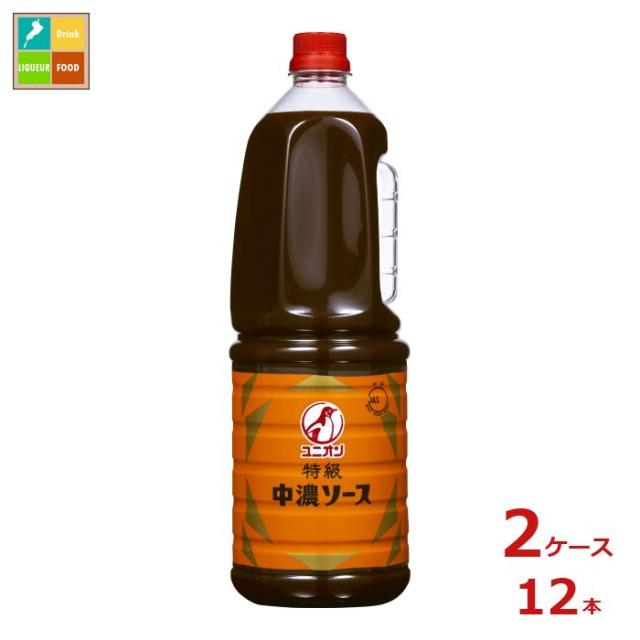送料無料 ユニオンソース 特級中濃ソース1.8L×2ケース（全12本）