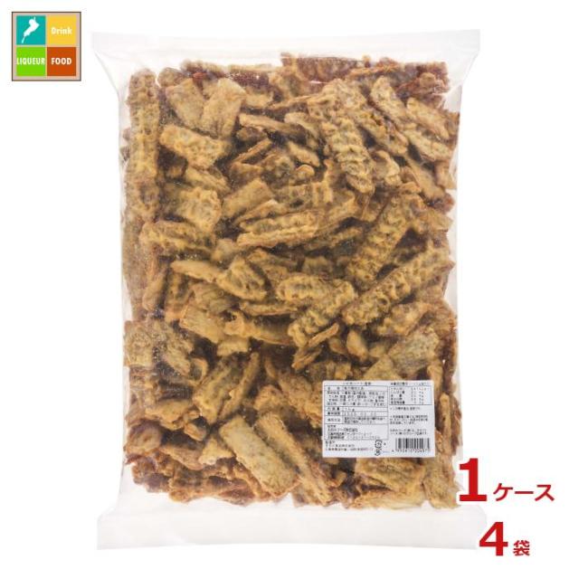 送料無料 オタフク ソース いか天ハード 徳用1kg×1ケース（全4本）