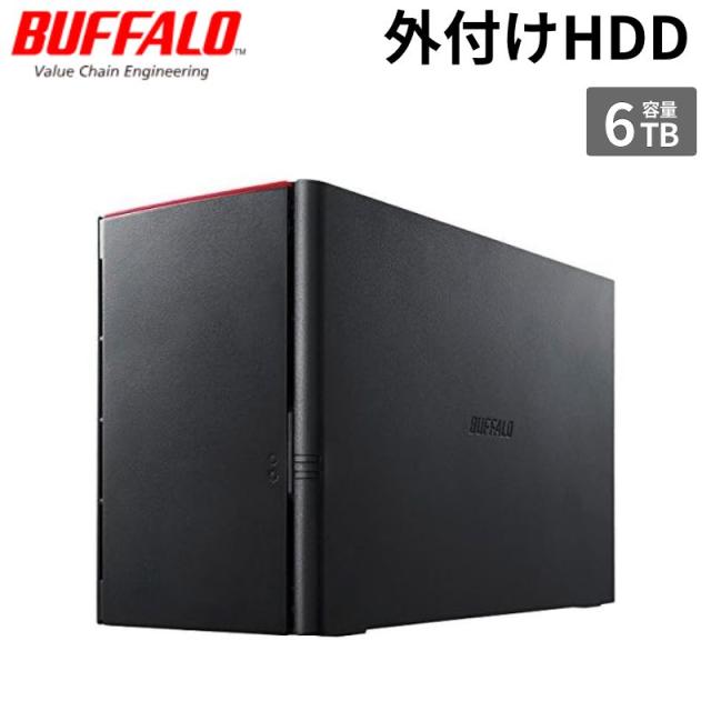 Buffalo バッファロー HD-WHA6U3/R1 法人向け RAID1対応 外付けHDD 2ドライブ 6TB HD-WHA6U3/R1 新品 【代引不可/時間帯指定不可】
