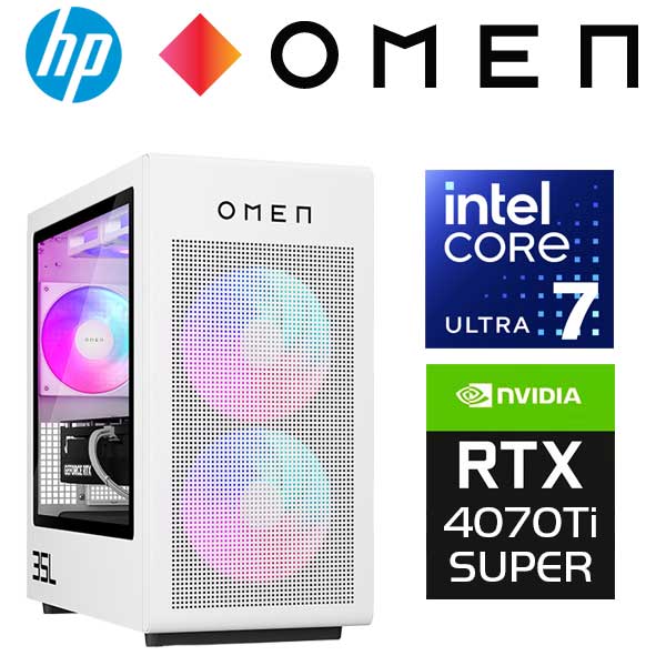 Windowsデスクトップ OMEN 35L GeForce RTX 4070 Ti Super OMEN 35L Gaming Desktop GT16-0075t PC, Windows 11 Home, Intel