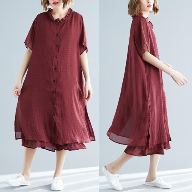 レディース ワンピース フリル 襟 フェミニン 大人 シンプル ゆるい 春 夏 秋 可愛い フォーマル 綺麗 大きいの通販はau Pay マーケット Adono アドゥーノ