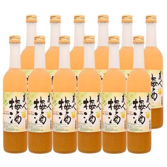 お歳暮 送料無料一部地域を除く 美人梅酒(8゜) 500ml 1２本セット 業務用・居酒屋必見