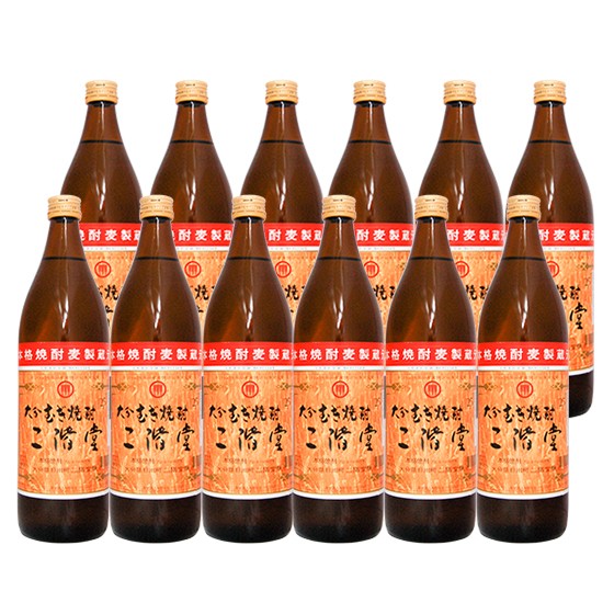 二階堂 麦焼酎900ml 25度 12本 元箱入 楽天市場】二階堂酒造 むぎ 【