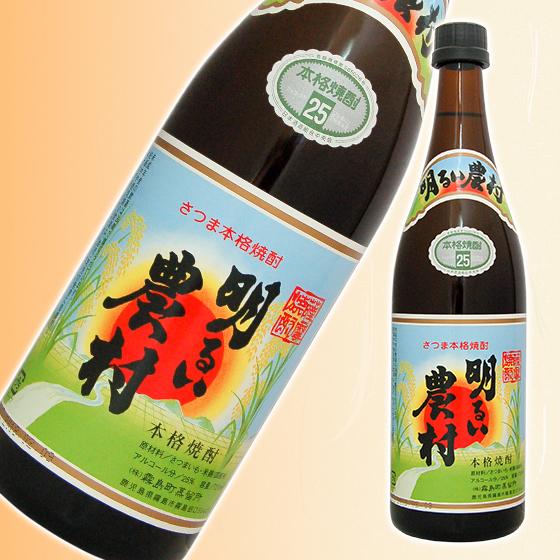 焼酎 芋　明るい農村（25゜）720ml/6本　送料無料 一部地域を除く