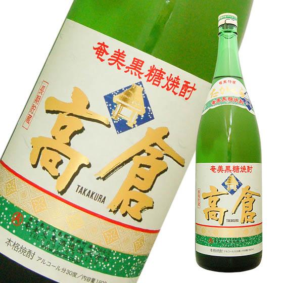 奄美 黒糖焼酎 奄美大島酒造 高倉 たかくら 30度 1800ml - 焼酎