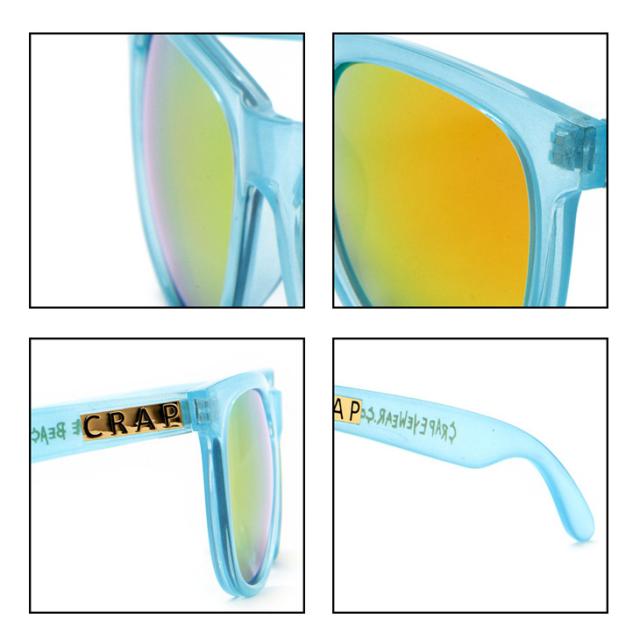 CRAP EYEWEAR クラップ アイウェア サングラス ヌーディーマグ #A28RO THE NUDiE MAG #141A28RO フレーム/Gloss Semitranslucent Sky Blue グロスセミトランスルーセントスカイブルー×レンズ/Reflective Orange リフレクティブオレンジ Lenses_1