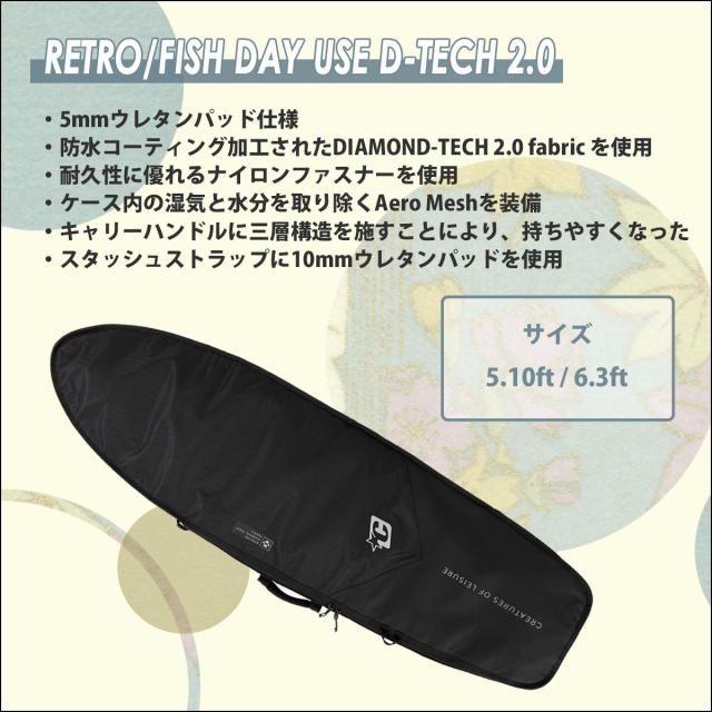 CREATURES クリエイチャー ハードケース 6.3ft サーフボード 25