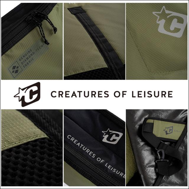 25 CREATURES OF LEISURE クリエイチャー ハードケース RETRO/FISH DAY USE D-TECH 2.0 5.10ft 6.3ft レトロフィッシュデイユース ボードケース カバー サーフボード ファンボード サーフィン 日本正規品