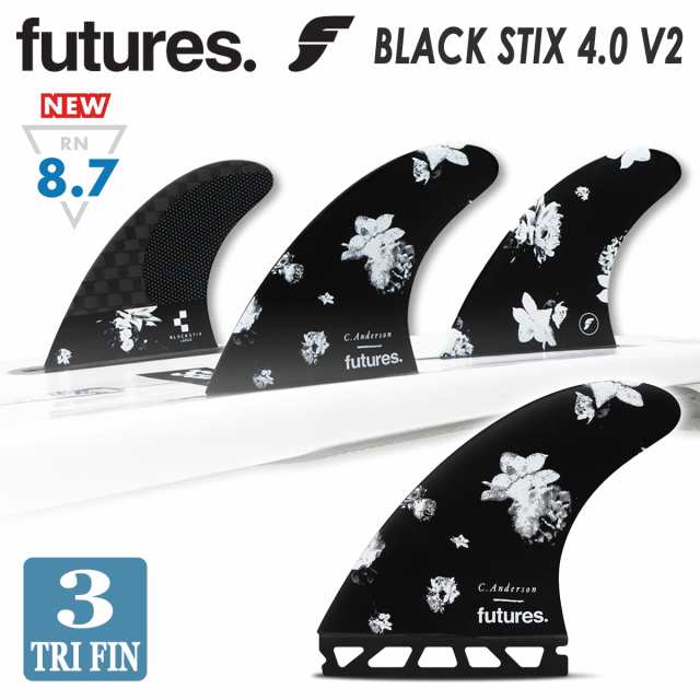 24 futures. フューチャー フィン BLACK STIX 4.0 V2 ANDO LARGE ブラックスティック アンドー クレイグ・アンダーソン シグネチャー THR