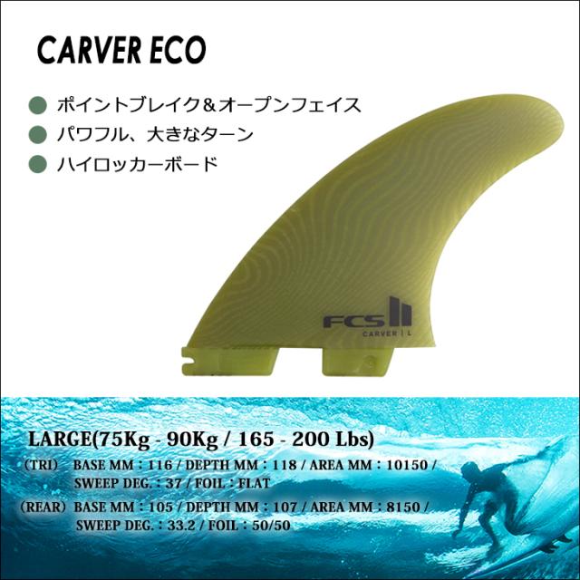 25 FCS2 フィン CARVER NEO GLASS EcoBlend TRI-QUAD FINS