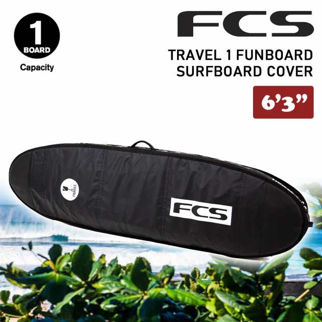 24 FCS ボードケース ハードケース TRAVEL 1 FUNBOARD SURFBOARD COVER