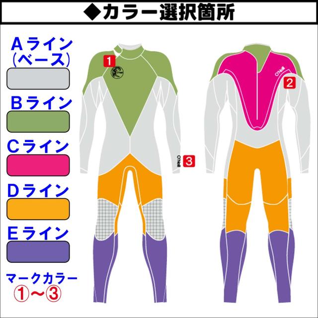 24 O’NEILL オニール ロングジョン ウェットスーツ ノンジップ カスタム 春夏 メンズ レディース O'RIGINAL 2024年 XWSS-214A4 日本正規品_5