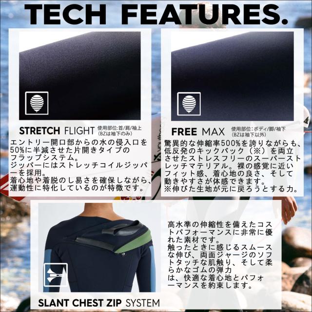 25 QUIKSILVER クイックシルバー ウエットスーツ ロンスプ MERCURY SLANT CHEST ZIP カスタムオーダー 春夏 メンズ 2025年 3/2 SCZ LS SP QWT251733 日本正規品