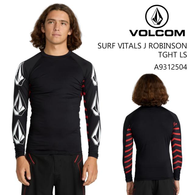 25 VOLCOM ボルコム 長袖 ラッシュガード Tシャツ ジャック・ロビンソン コラボ UVカット 50+ メンズ サーフティー SURF VITALS J ROBINSON TGHT LS 2025年春夏 品番 A9312504 日本正規品